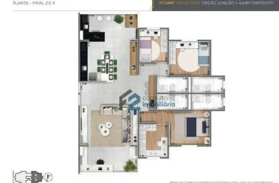 Apartamento com 4 dormitórios à venda, 117 m² por r$ 1.300.000,00 - jardim - santo andré/sp