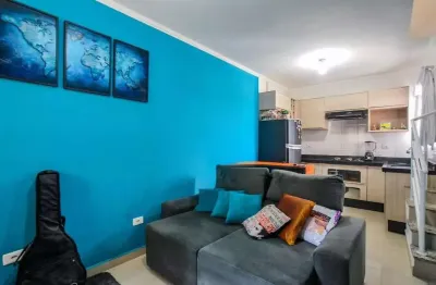 Cobertura com 2 dormitórios à venda, 98 m² por r$ 425.000 - vila humaitá - santo andré/sp