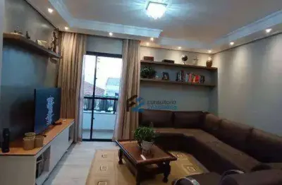 Apartamento com 3 dormitórios, 89 m² - venda por r$ 690.000,00 ou aluguel por r$ 3.596,67/mês - vila curuçá - santo andré/sp