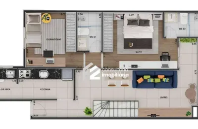 Cobertura com 2 dormitórios à venda, 124 m² por r$ 1.290.000 - centro - são bernardo do campo/sp