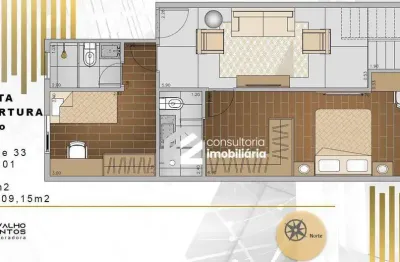 Cobertura com 2 dormitórios à venda, 109 m² por r$ 1.190.000 - nova petrópolis - são bernardo do campo/sp