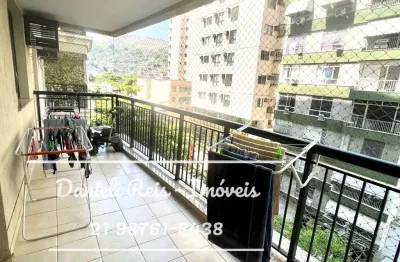 Apartamento de 2 quartos + home office, varanda, vaga e lazer.