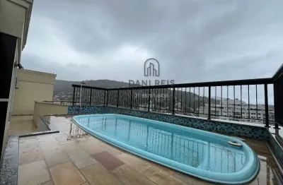 Cobertura linear de 3 quartos, suíte, piscina e 2 vagas.