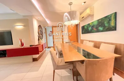 Apartamento de 4 suítes, varandão, 3 vagas e dependência.