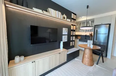 Apartamento de 1 quarto com varanda e lazer completo