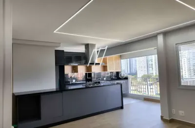 Lindo apartamento para locação com 2 suites, lavabo 2 vagas de garagem em alphaville