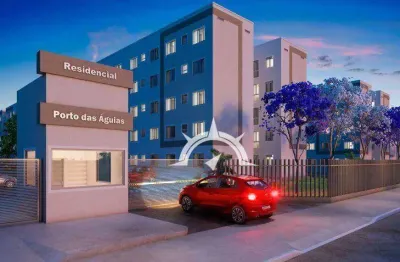 Porto nobre vende apartamento porto das águias, de 2 dormitórios, com área privativa, na restinga, zona sul.