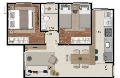 Apartamento com 2 quartos à venda na Rua José Bonifácio, 102080, Jardim Cristo Rei, Marília