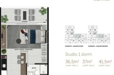 Apartamento com 1 quarto à venda na Rua das Ametistas, 10703, Jardim Maria Izabel, Marília
