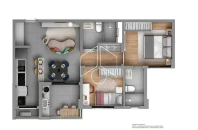 Apartamento com 2 quartos à venda na Rua A, Torre 1, 60, Esmeralda Residence II, Marília