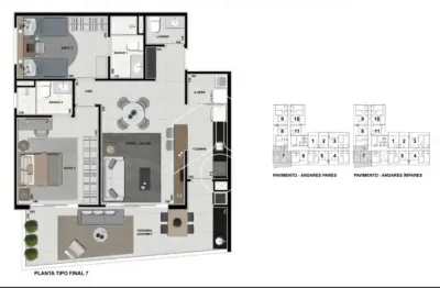 Apartamento com 2 quartos à venda na Rua das Ametistas, 10692, Jardim Maria Izabel, Marília