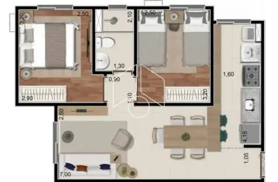Apartamento com 2 quartos à venda na Rua José Bonifácio, Torre 1, 102088, Jardim Cristo Rei, Marília