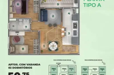 Apartamento com 2 quartos à venda na Rua Onofre José Barbosa, 4147, Jardim Aparecida Nasser, Marília