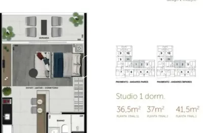Apartamento com 1 quarto à venda na Rua das Ametistas, 10656, Jardim Maria Izabel, Marília
