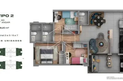 Apartamento com 3 quartos à venda na Rua Joaquim Rombo Alves, 76, Esmeralda Residence II, Marília