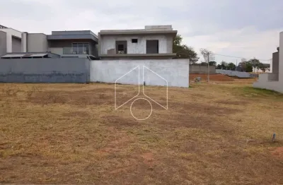 Venda de terreno em condomínio - residencial vale verde, marília/sp