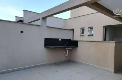 Cobertura com 2 dormitórios à venda, 84 m² por r$ 520.000,00 - campestre - santo andré/sp