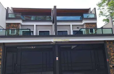 Sobrado com 3 dormitórios à venda, 210 m² - jardim - santo andré/sp