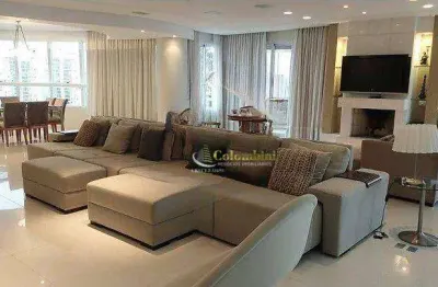 Apartamento com 4 dormitórios à venda, 385 m² por r$ 4.300.000,00 - jardim - santo andré/sp