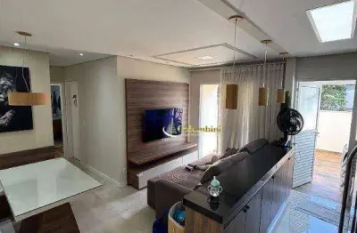 Apartamento garden com 2 dormitórios à venda, 83 m²  - taboão - são bernardo do campo/sp