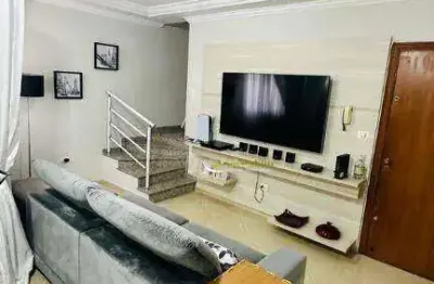 Cobertura com 3 dormitórios, 200 m² - venda por r$ 920.000,00 ou aluguel por r$ 4.133,00/mês - parque das nações - santo andré/sp