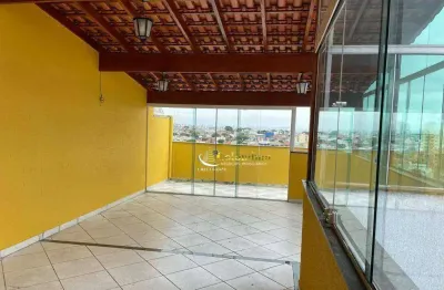 Cobertura com 2 dormitórios à venda, 100 m² por r$ 380.000,00 - vila camilópolis - santo andré/sp