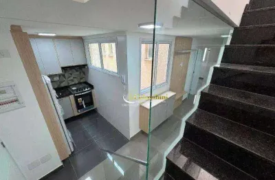 Cobertura Nova com 2 dormitórios, sendo 1 suíte para venda ou locação, 84 m² - Campestre - Santo André/SP