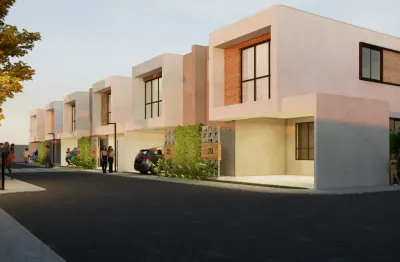 Casas duplex à venda de 116 m2 com 3 quartos no condomínio casa ipê por r$ 564 mil - nova parnamirim - parnamirim/rn