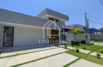 Casa contemporânea no pedra de inoã – 3 suítes, pergolado e cozinha gourmet