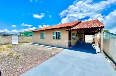 Casa com terreno, com 3 dormitórios à venda, 114 m² por r$ 600.000 - coroados - guaratuba/pr