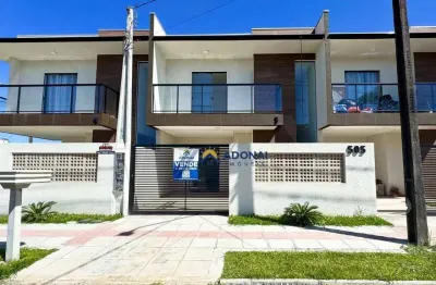 ÚLTIMA UNIDADE - Sobrado com 3 dormitórios à venda, 96 m² por R$ 549.000 - Nereidas - Guaratuba/PR