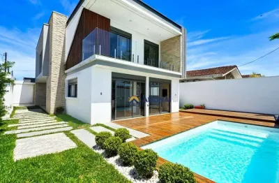 Casa com 3 dormitórios à venda, 224 m² por r$ 1.590.000,00 - cohapar - guaratuba/pr