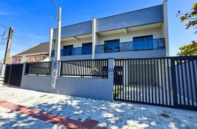 Sobrado novo com piscina, 3 dormitórios à venda, 190 m² por r$ 1.350.000 - brejatuba - guaratuba/pr