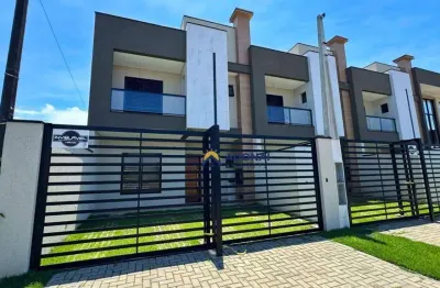 Sobrado Novo com 3 dormitórios à venda, 102 m² por R$ 580.000 - Cohapar - Guaratuba/PR