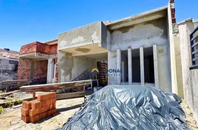 Casa em fase final de construção, com 3 dormitórios à venda, 125 m² por r$ 550.000 - cohapar - guaratuba/pr