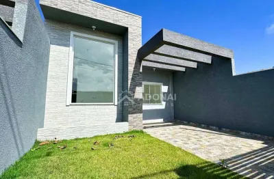 Casa nova com piscina, 3 dormitórios à venda, 97 m² por r$ 535.000 - eliana - guaratuba/pr
