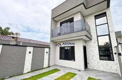 Sobrado novo com 3 dormitórios à venda, 137 m² por r$ 860.000 - eliana - guaratuba/pr