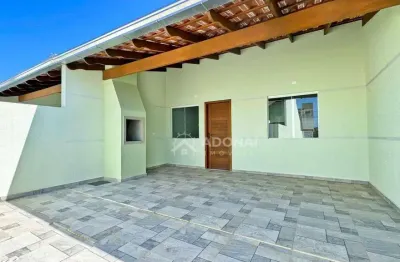 Casa nova com 3 dormitórios à venda, 83 m² por r$ 400.000 - eliana - guaratuba/pr