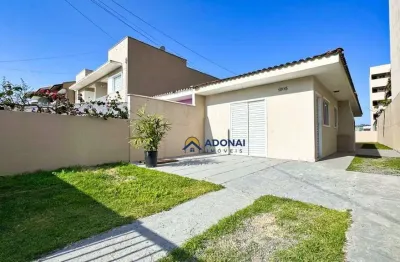 Casa com espaço de terreno, com 3 dormitórios à venda, 79 m² por r$ 485.000 - brejatuba - guaratuba/pr