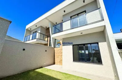 Sobrado novo com piscina, 3 dormitórios à venda, 116 m² por r$ 730.000 - eliana - guaratuba/pr