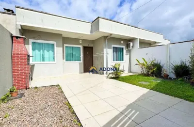 Casa à 2 quadras do mar, com 2 dormitórios à venda, 50 m² por r$ 380.000 - coroados - guaratuba/pr