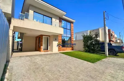 Sobrado com 4 dormitórios à venda, 190 m² por r$ 980.000,00 - brejatuba - guaratuba/pr