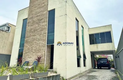 Mansão a 100 metros do mar, com 4 dormitórios à venda, 303 m² por r$ 2.150.000 - coroados - guaratuba/pr