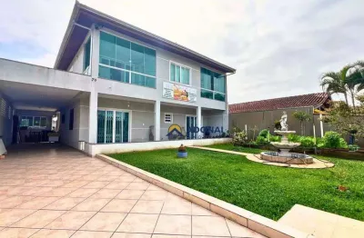 Sobrado com 5 dormitórios à venda, 315 m² por r$ 1.500.000,00 - nereidas - guaratuba/pr