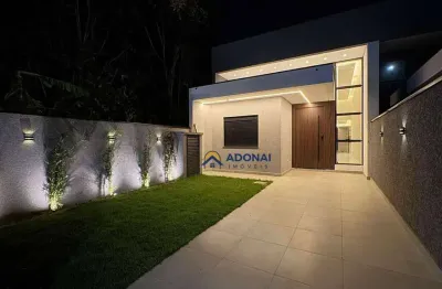 Casa nova de alto padrão, com 3 dormitórios à venda, 120 m² por r$ 989.000 - nereidas - guaratuba/pr