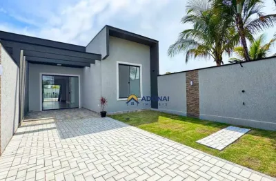 Casa nova com 3 dormitórios à venda, 92 m² por r$ 550.000 - coroados - guaratuba/pr