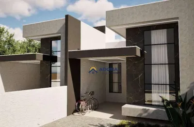 Casa nova com piscina, 3 dormitórios à venda, 117 m² por r$ 650.000 - nereidas - guaratuba/pr