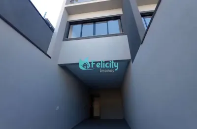 Sobrado novo com 3 dorms, 1 suíte, 3 vagas no jardim maristela