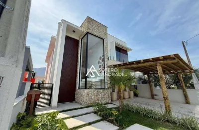 Casa nova dentro do condomínio de alto padrão  no costa nova  na praia massaguaçu