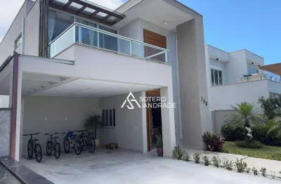 Linda casa mobiliada no condomínio costa nova, na praia massaguaçu